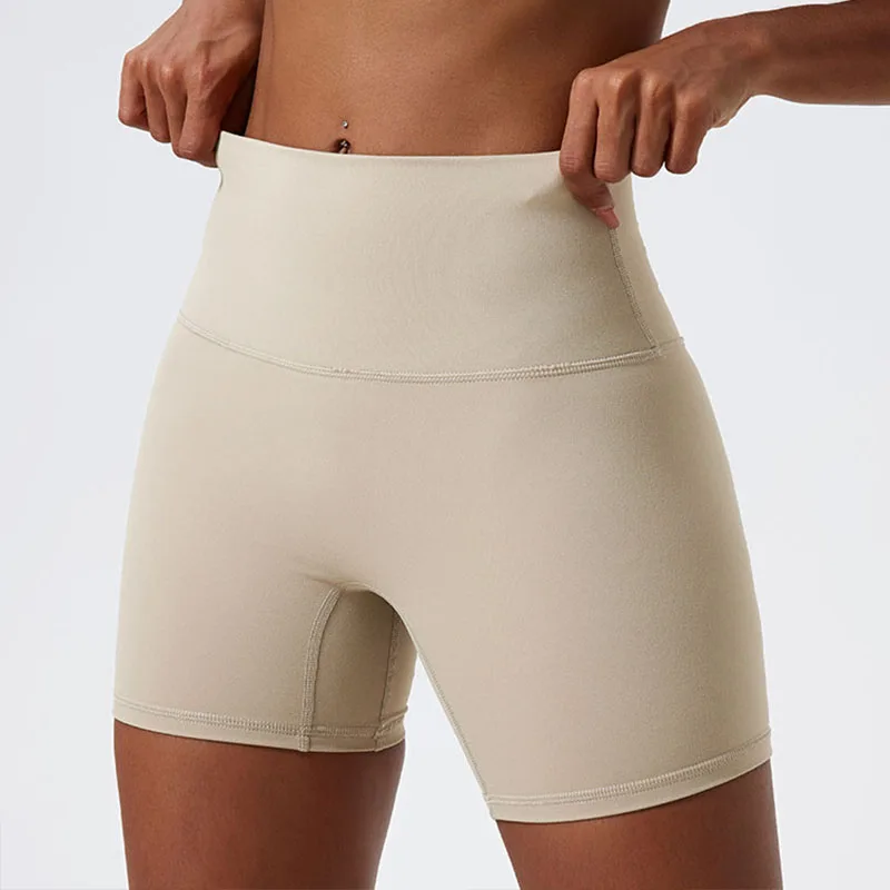 Ropa de Yoga de tela súper suave, pantalones cortos de gimnasio con realce, mallas deportivas de cintura alta para mujer, pantalones cortos de