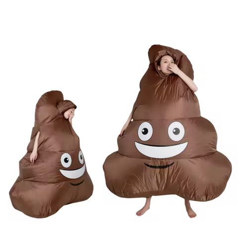 Party funny Poo performance Inflatable Costume for Adult Halloween Christmas Carnival parody feces inflatable clothes