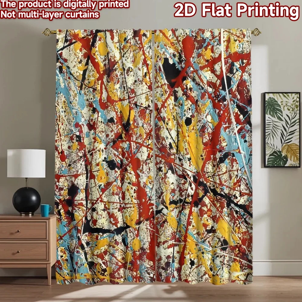 

1pc 2D flat Photography Backdrop Popular Background cloth Colorful Paint Splatter 100% Polyester Festive Backdrops Use for