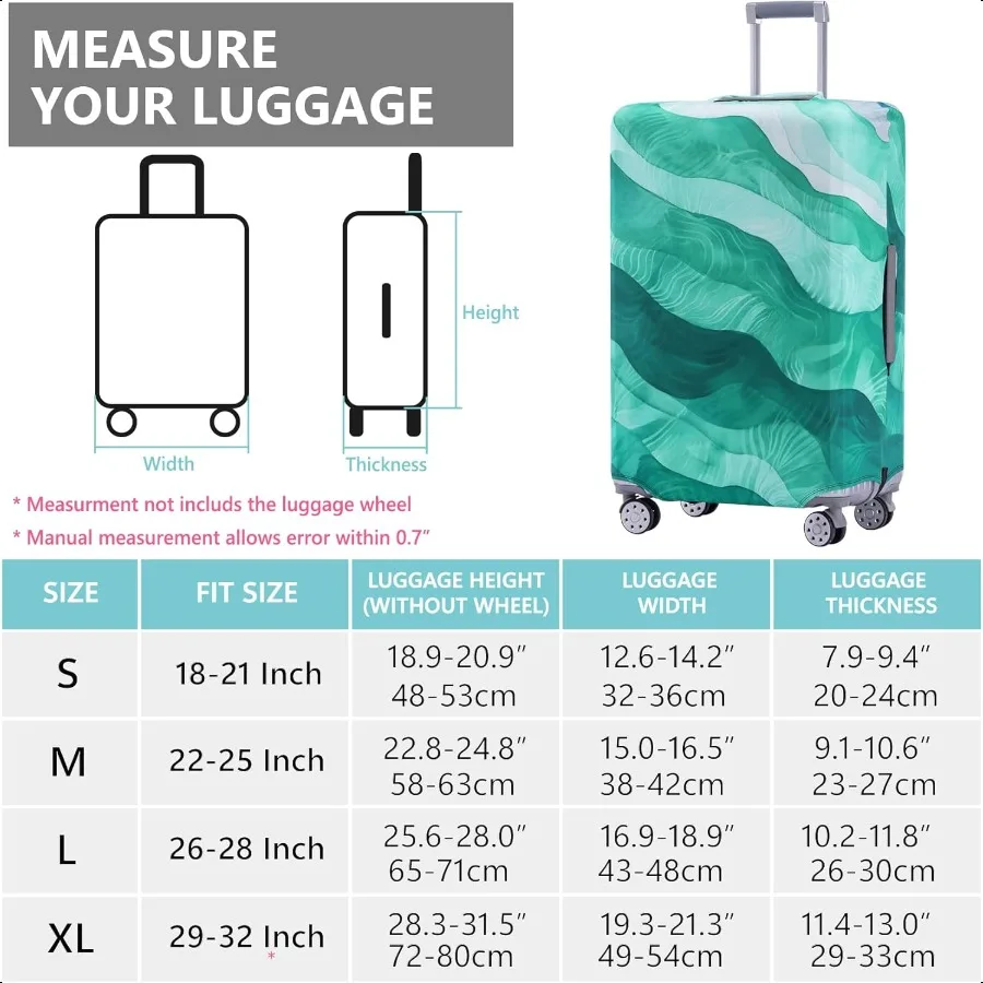 Travelkin Lage Covers For Suitcase Tsa AppdSuitcase Cover Protector Fit 2932 Inch Lage