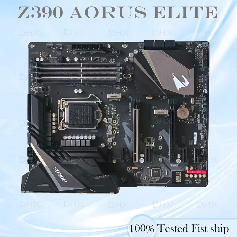 For Gigabyte Z390 AORUS ELITE Motherboard LGA 1151 DDR4 ATX Intel Z390 64GB Mainboard 100% Tested Fully Work be shipp quickly DH