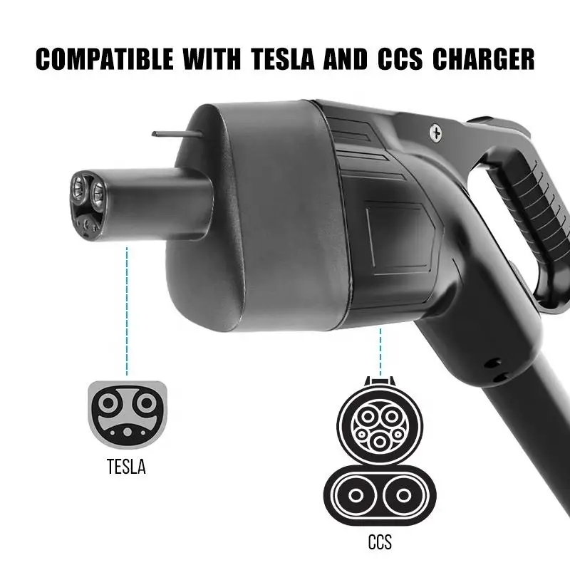 BOSDANTUN-CCS1 para Telsa carregador adaptador, 250KW DC acessórios para carro Tesla modelo Y S X 3, preto j1772 eves