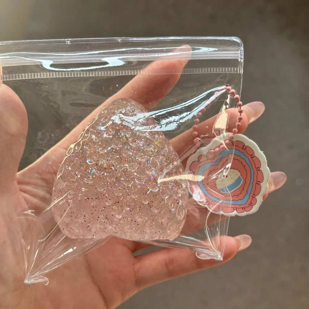 Kawaii Super Weiche Erdbeere Stress Spielzeug Lindern Angst PVC Dekomprimieren Kneifen Spielzeug Simulation Stress Relief Spielzeug Geschenk