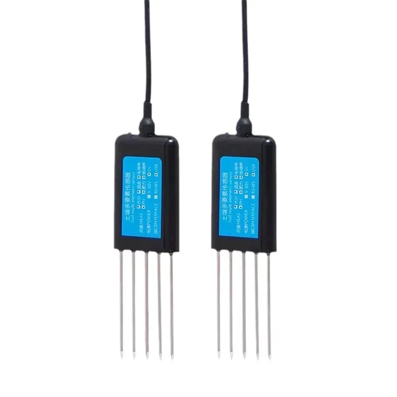 Soil Multifunctional Sensor Temperature, Humidity, PH, Water Fertility, EC Value, Conductivity, Rate, Nitrogen,