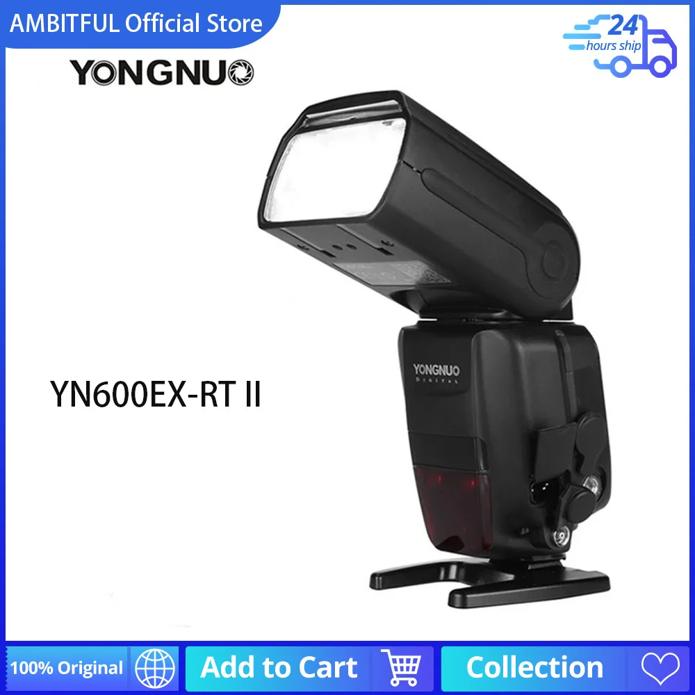 YONGNUO YN600EX-RT II 2.4G Wireless HSS 1/8000s Master Flash Speedlite for Canon Camera as 600EX-RT YN600EX RT II + GIFT KIT