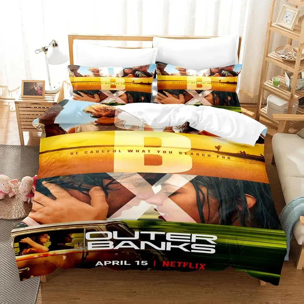 TV Outer Banks Bedding Set Boys Girls Twin Queen Size Duvet Cover Pillowcase Bed Kids Adult Fashion Home Textileextile