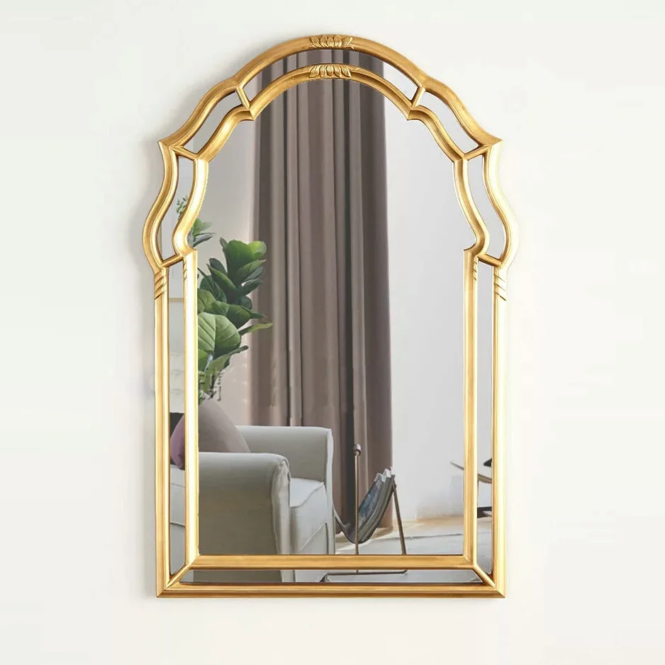 Wall-mounted vintage vanity mirrors, bedroom, bathroom, and bathroom mirrors feature wall decoration