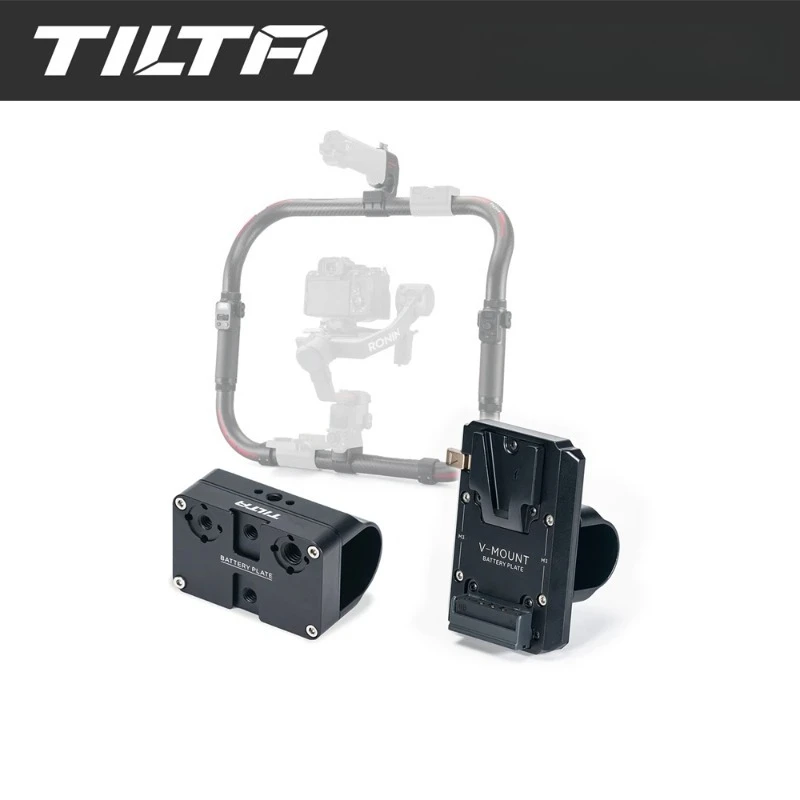 TILTA para DJI Ronin RS2/RS3/RS3 Pro/RS4/RS4 Pro RS5 TGA-RG-PM+TGA-RG-V Anillo de Agarre con Placa de Batería y Módulo de Alimentación - Kit Especial