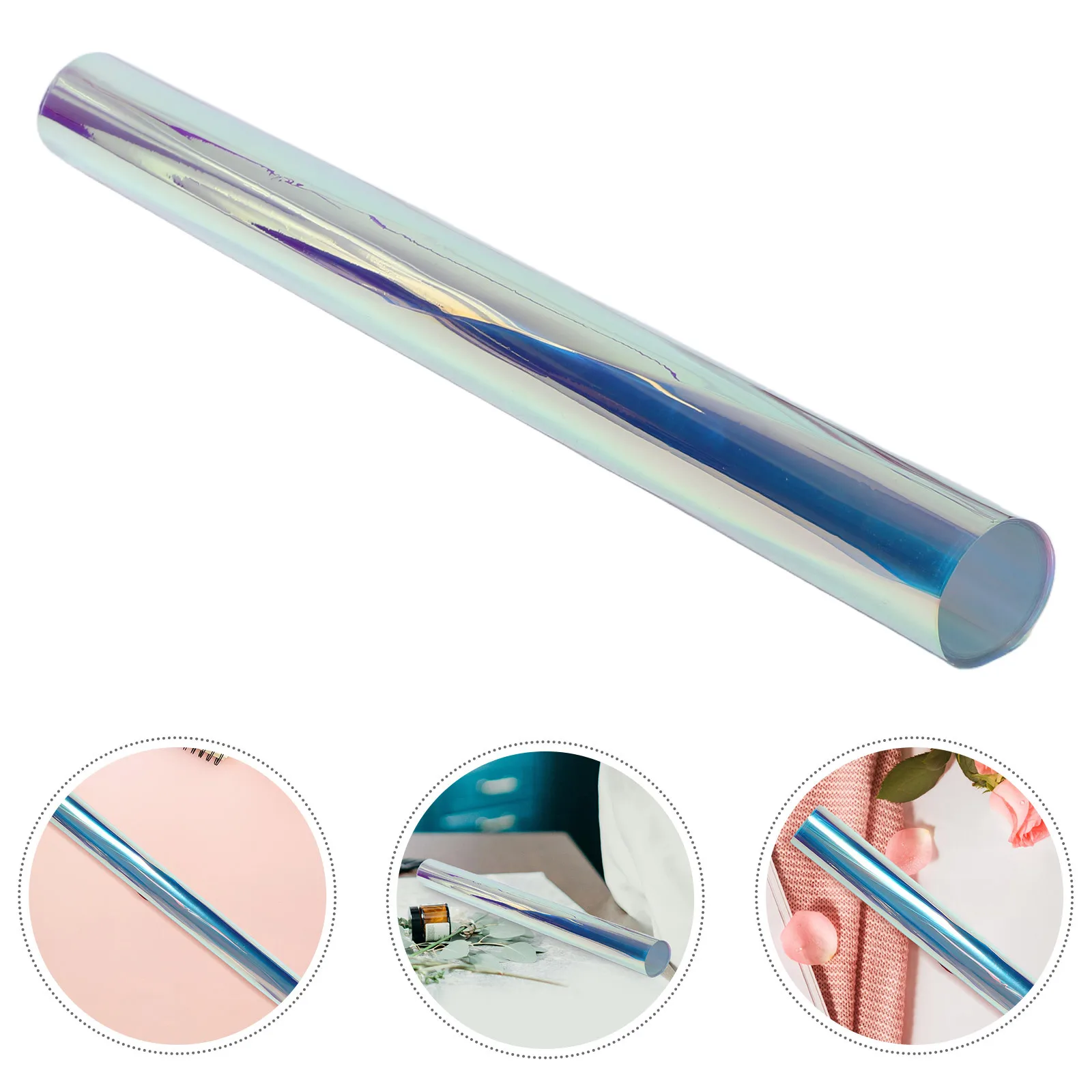 

Iridescent Rainbow Window Film Glass Holographic Decorative Cling Glitter Permanent Vinyl Photography Filter Sheet