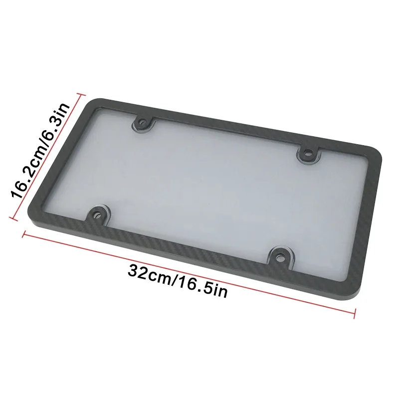 XCLPF one set of transparent covers and license plate frames protects license plate covers car