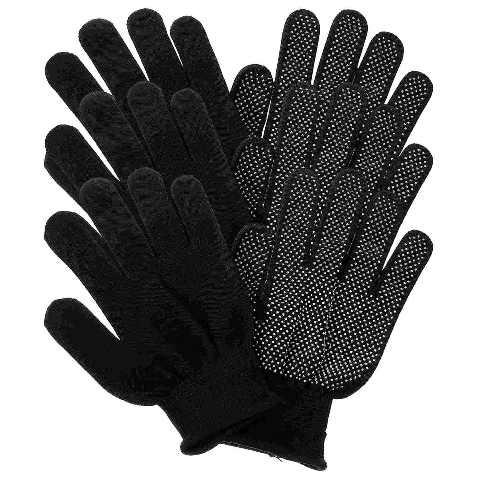 

3 Pairs Fishing Gloves Outdoor for Finger Gaming Anti Sweat Elastic Warehouse Black Working Fitness