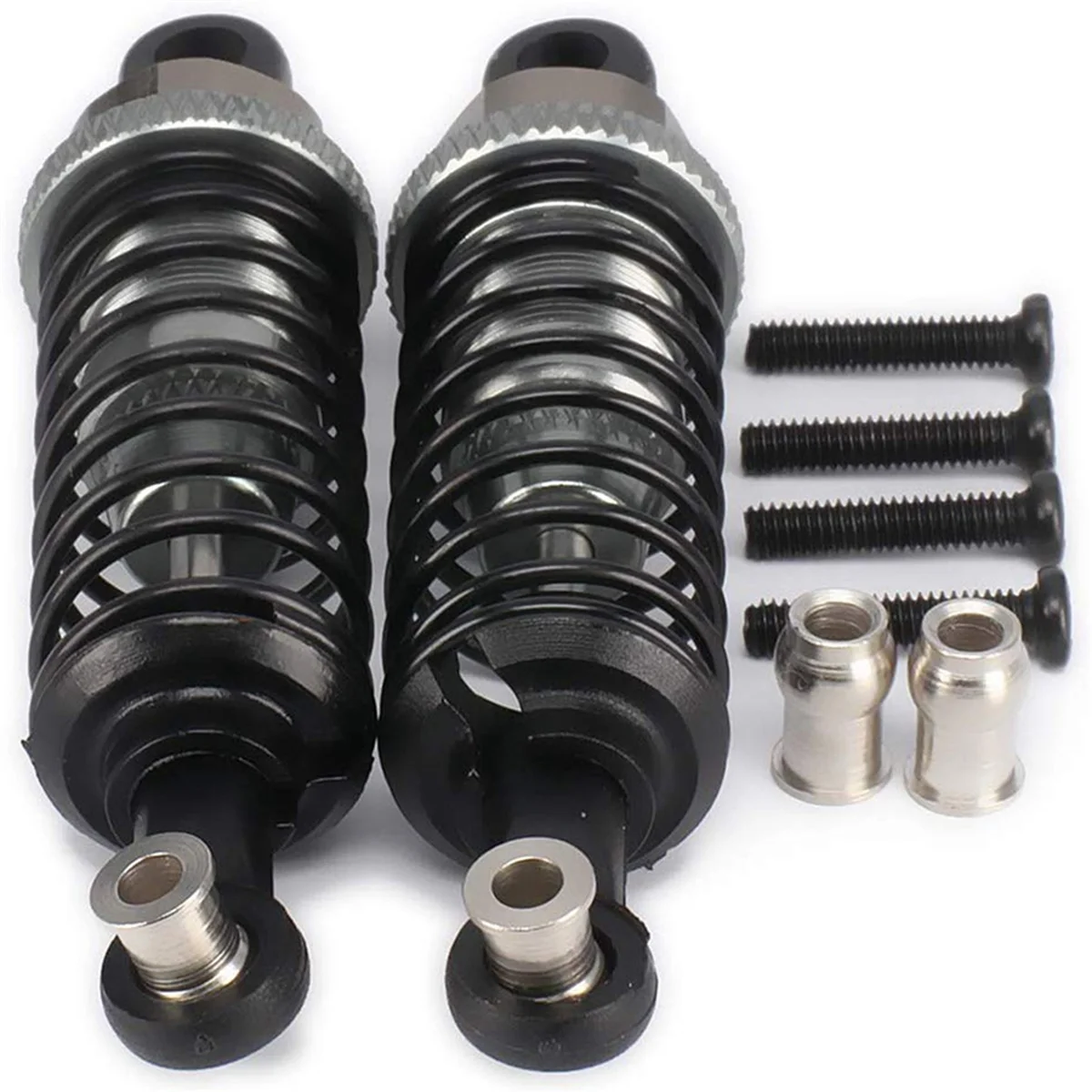 AA60-40 шт. алюминиевый амортизатор в сборе, замена демпфера A949-55 для Wltoys 1/18 RC Car A959 A979 K929 A959-B (серый)