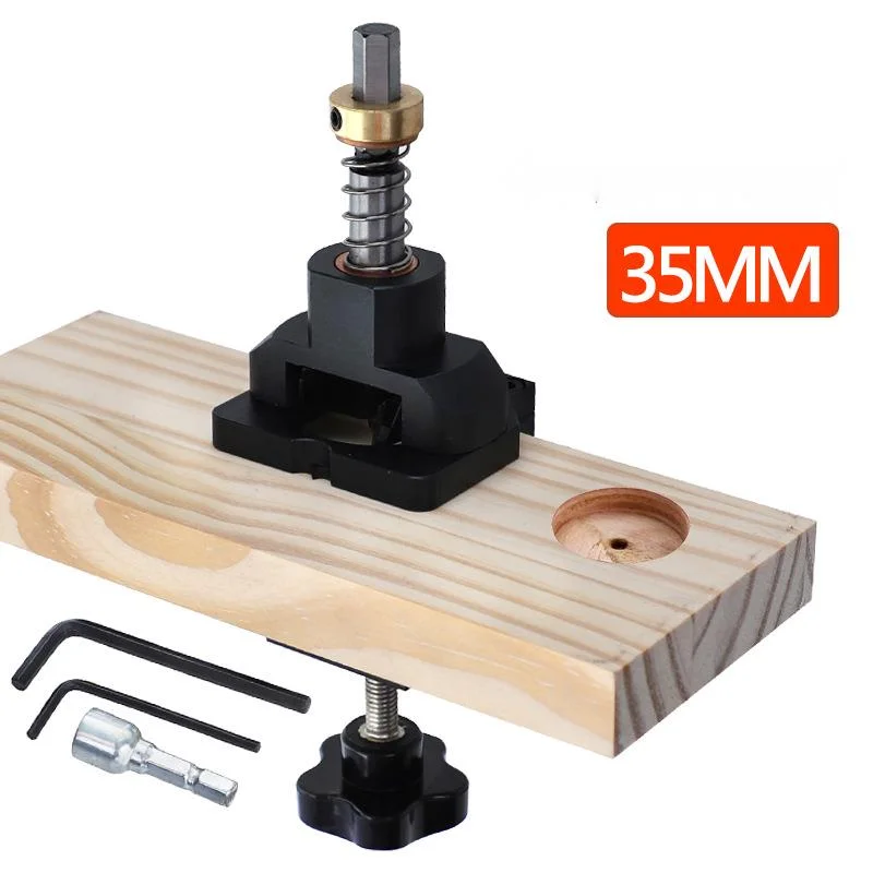 35mm Woodworking Drilling Tools Hinge Punching Locator Multi-functional Cabinet Hardware Jig Door Hinge Installation Aid