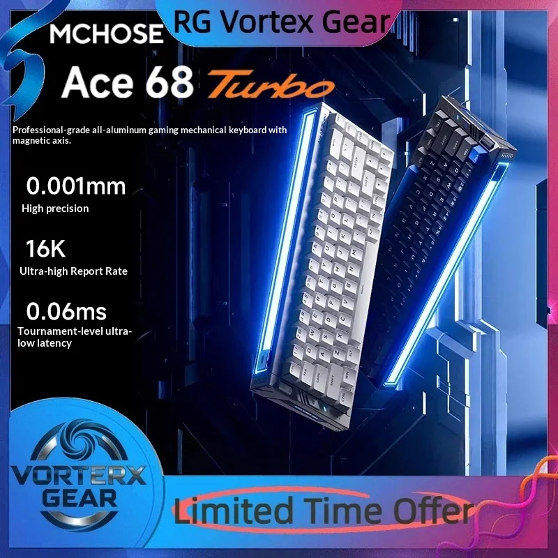 Vortex Gear Mchose Ace68turbo Series Keyboard Magnetic Axis Mechanical 16k Gaming Esports Dedicated All Aluminum Gaming Keyboard