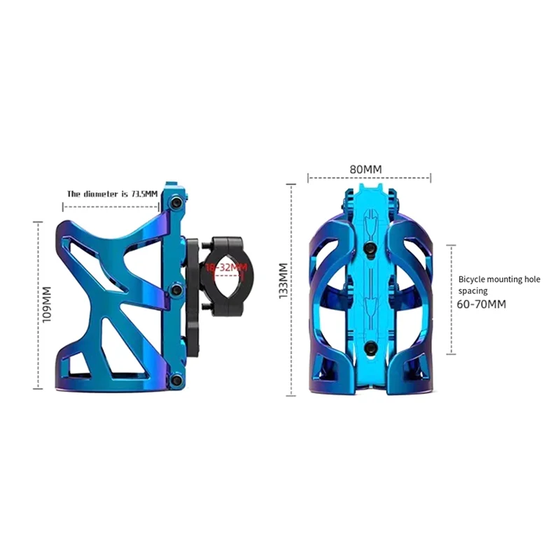 بسيط دراجة نارية حامل مشروبات دراجة كوب ماء زجاجة حامل شرب زجاجة غلاية رف تعديل أجزاء الديكور