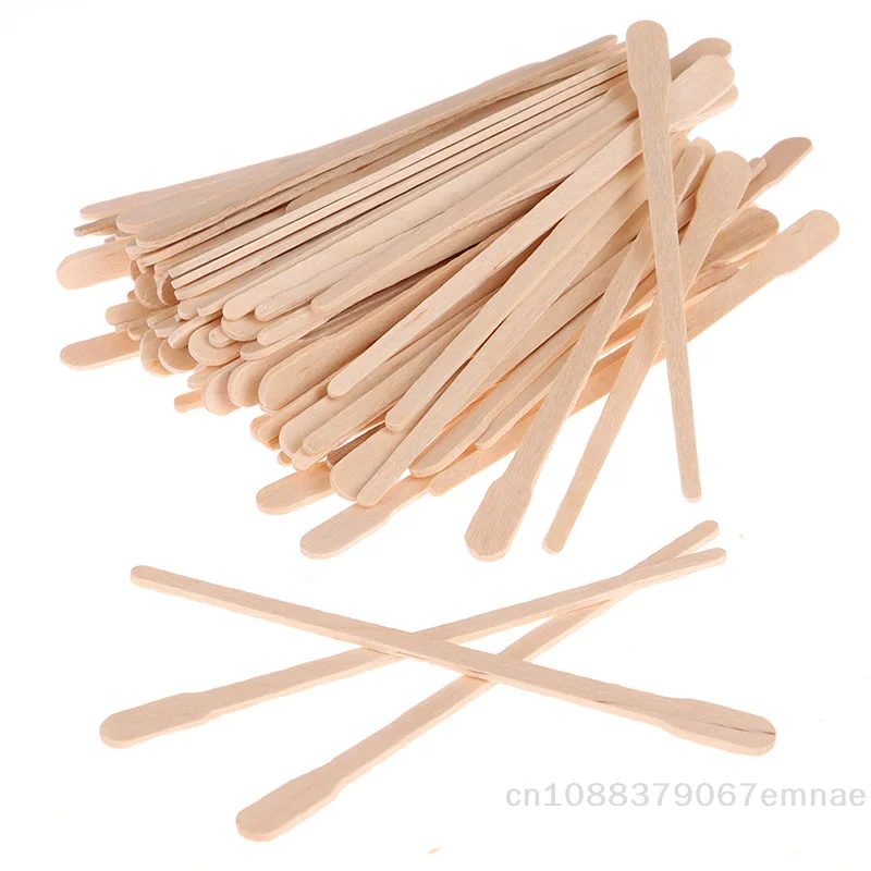 Hair Wax Stick - 【xxx】100PCS Wooden Body Hair Removal Sticks
