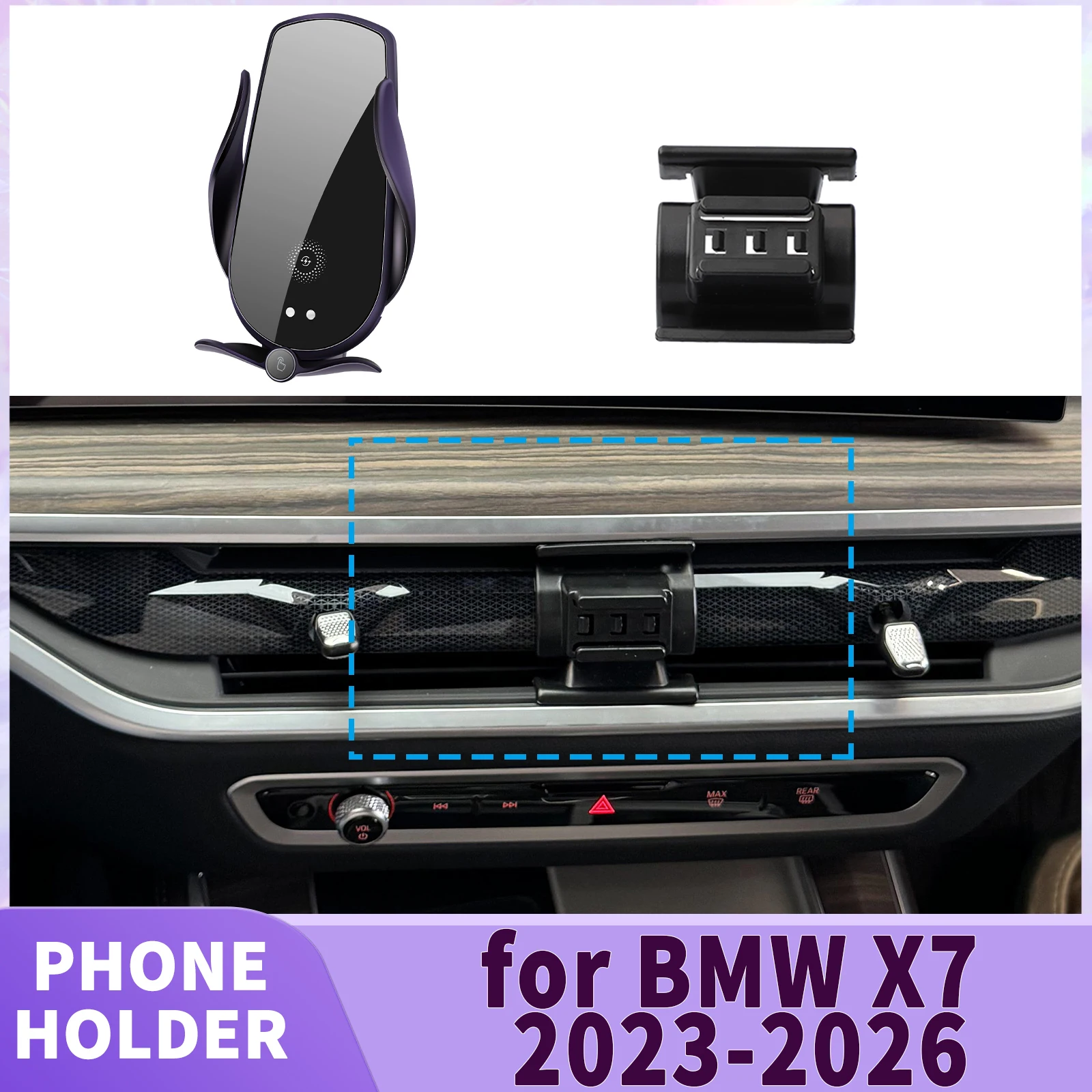 

fit for BMW X7 2023 2024 2025 2026 Screen Base Phone Holder Mount ​​ Secure Clip Car​​ accessoires