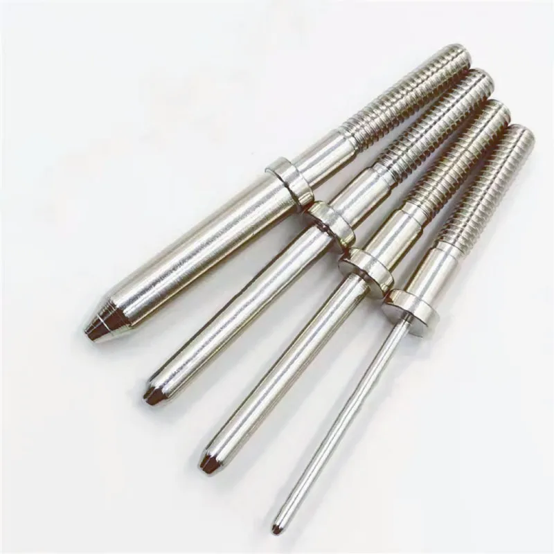 10/50/100PCS DIY Test Positioning Pin 50mm Round Head Cylindrical Positioning Pin Nickel Plating Test Thimble PCBTest Probe Pin