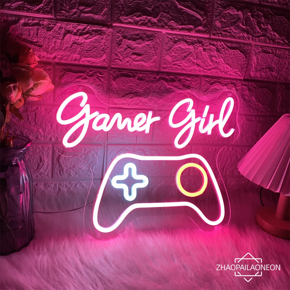 Game Room Neon Led Sign Gamer Girls Wall Decor Neon Lights Internet Neon Night Lights Party Bar Club Gaming Bedroom Signs