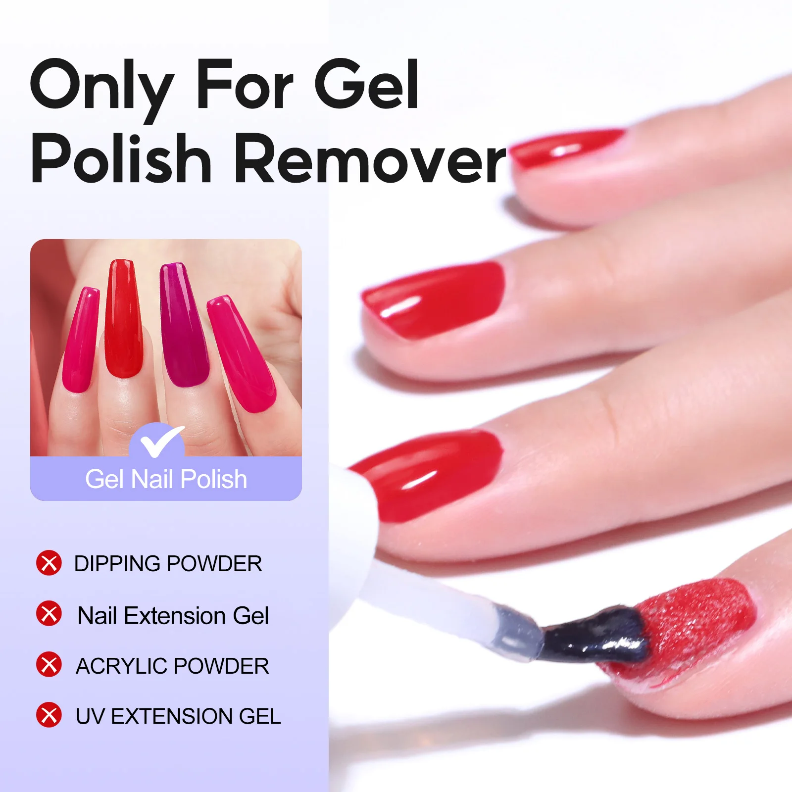 Peacecolor-Kit quitaesmalte de uñas en Gel, 10ML, 7 Uds., con aceite para cutículas, herramientas para uñas, botella de vidrio, regalo de manicura para el hogar para principiantes