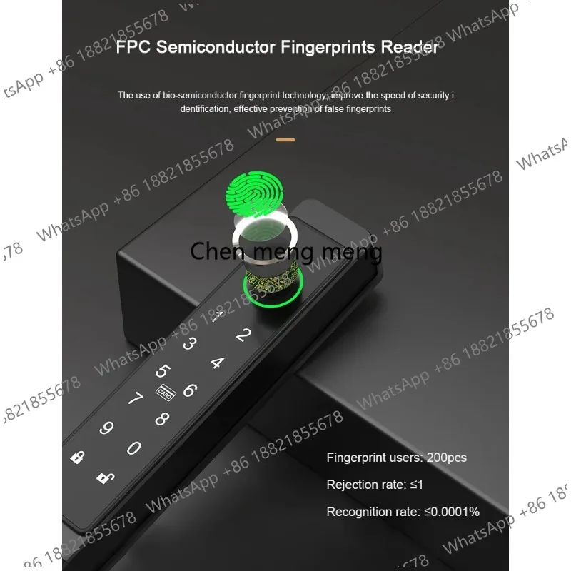 New Arrival European Standard Super Slim Home Apartment Office Smart Fingerprint Digital Door Lock With 3585 4585 6085 Moritse 5