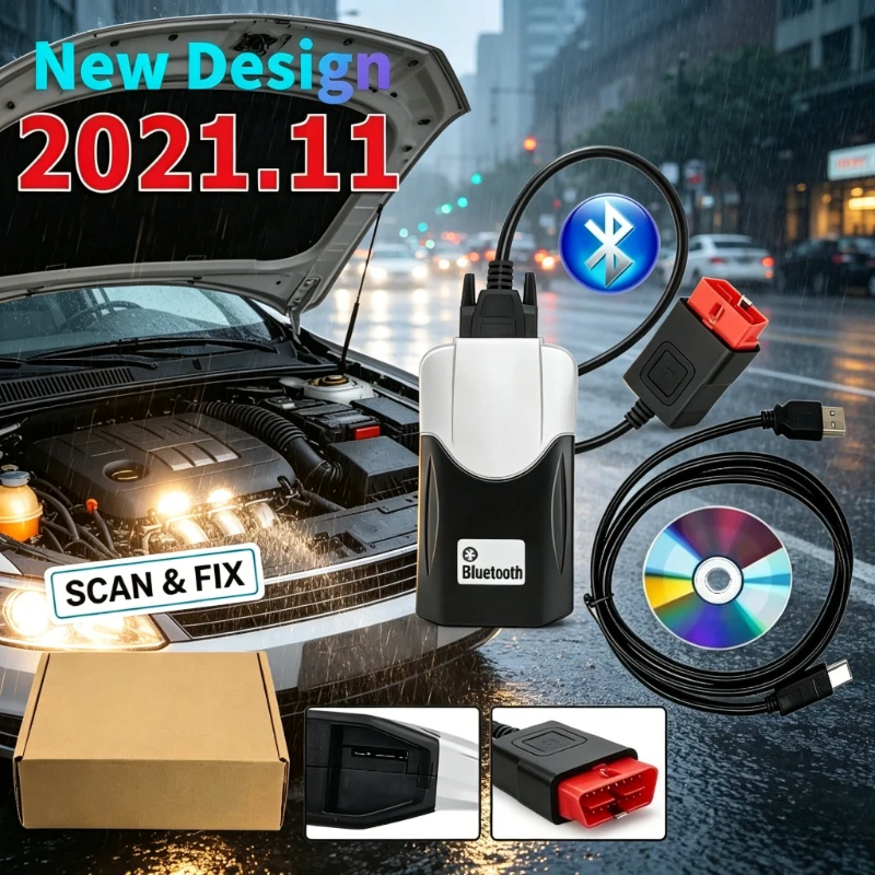 

2026 NEW Diagnostic Scanner 2021.11 Keygen 2020.23 Vd CDD Bluetooth for TNESF DELPHIS ORPDC Car Truck OBD2 Tool