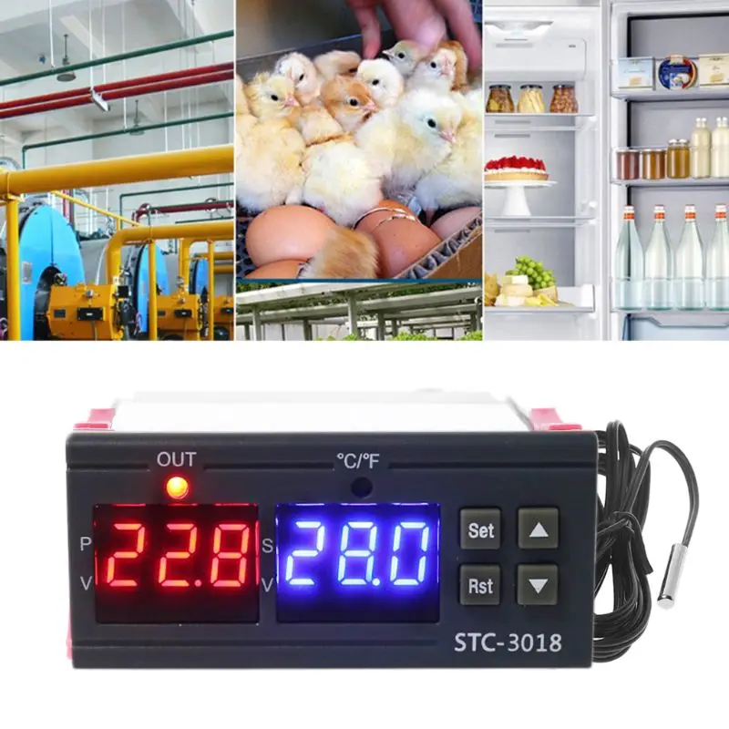 Digital Temperature Controller Centigrade Thermostat 110-220V Heating 10A Drop Shipping