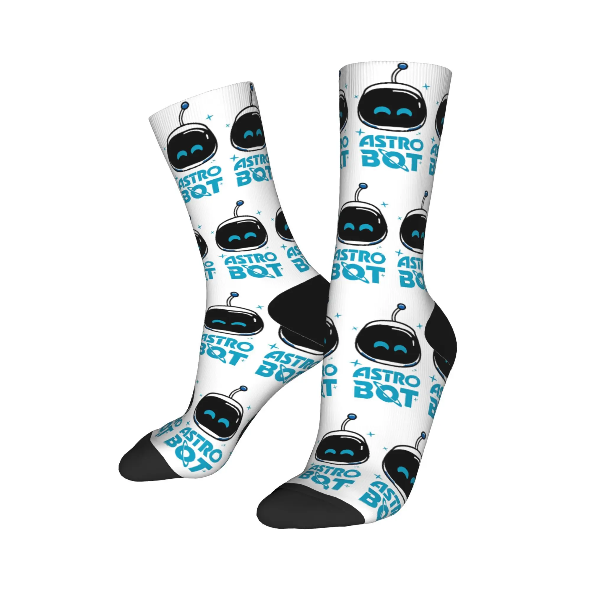 The Astro Bot Video Game Socks for Women Men Breathable  Soft Long Socks Non-slip