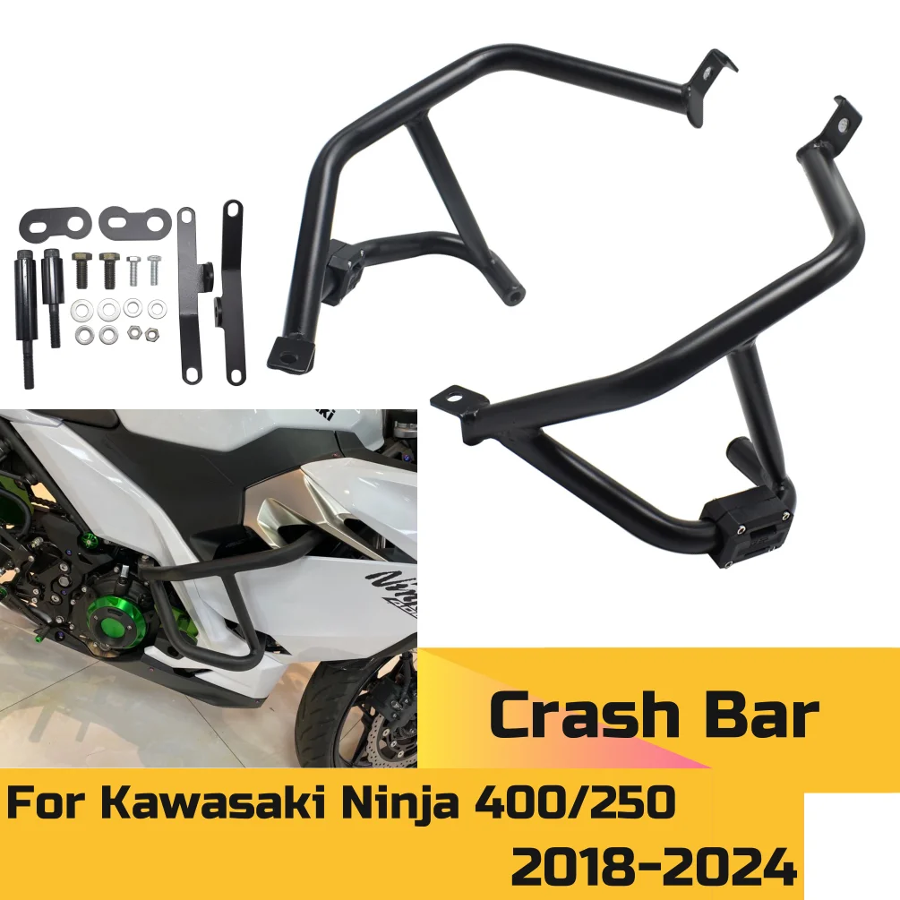 

Для Ninja 400 250 шоссейный бампер защита двигателя защита от ударов для Kawasaki Ninja 400 2018-2024 Ninja 250 аксессуары для двигателя