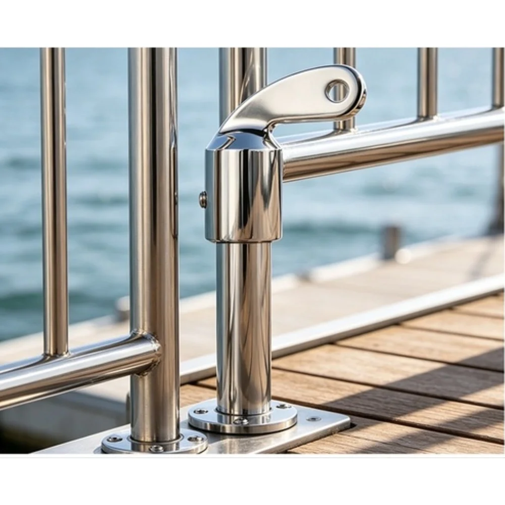 Elbow Sliding Cap Set 2pcs 1 inch 316 Stainless Steel for Marine Sunshade For Yacht Canopy Boat Hardware Fittings