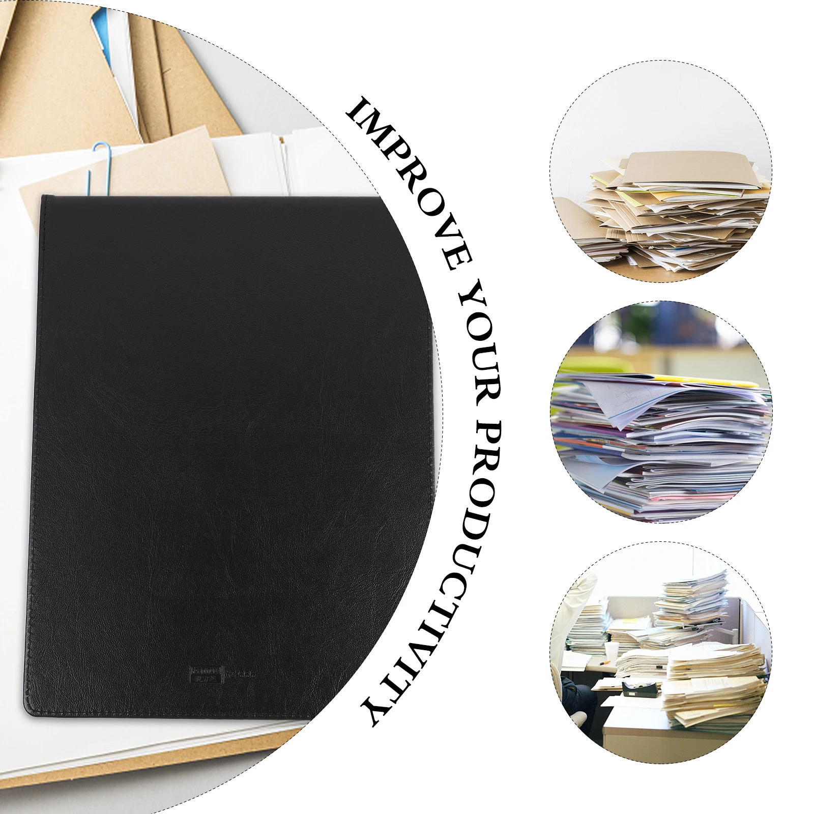 

A4 Clipboard Folder Boards Pu Writing Pad Document Organizer File Holder Board Pen Holder Reusable Smooth Surface