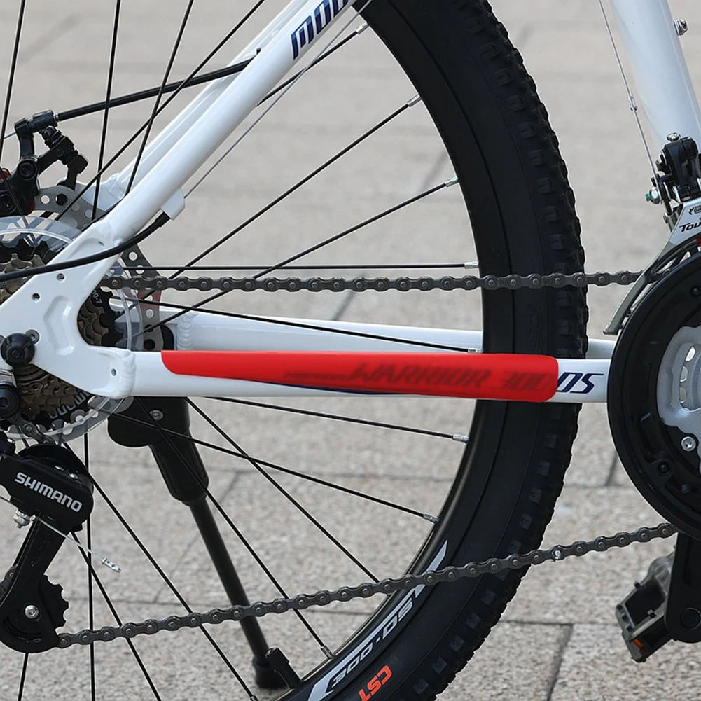 Bicycle Silicone Chain Guard Sticker Frame Protection Sticker Sheet 23cm Anti Scratch Protective Film For Mountain Road Bike