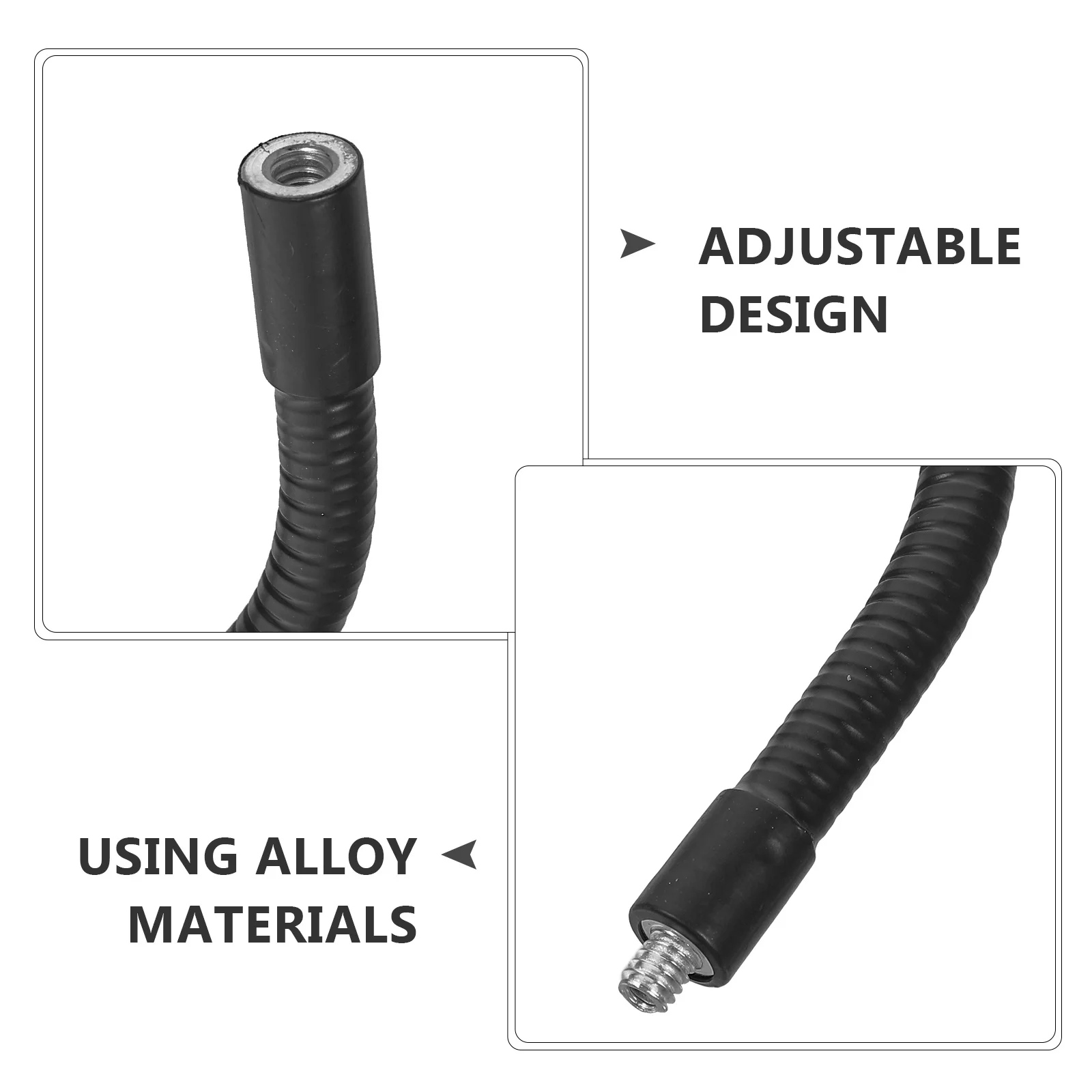 

Adjustable Desk Mic Stand with Gooseneck Arm for Radio Broadcasting Flexible Phone Holder Extension Pole Studio Accessories