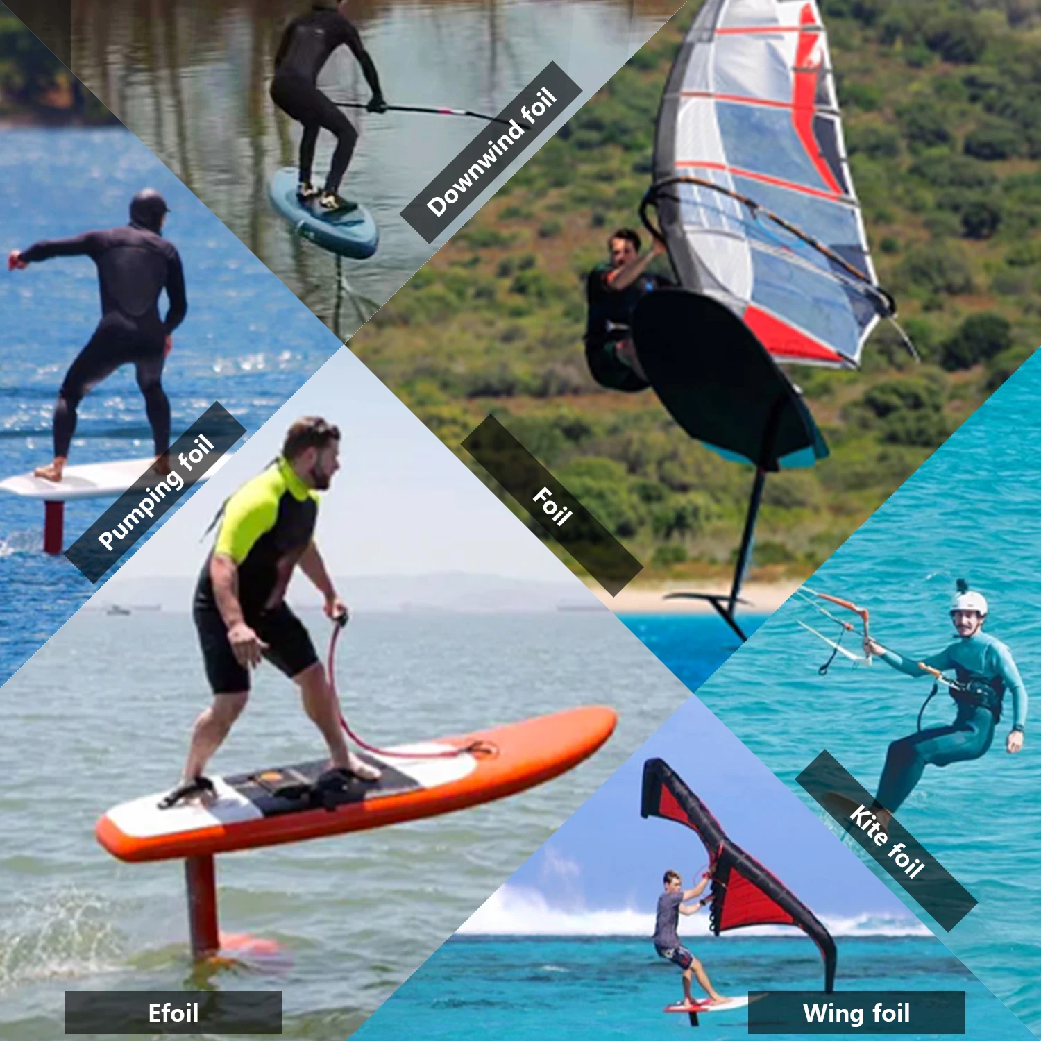 سطح كبير Wingfoil PNG 1300 Hydrofoil ضوء الرياح تصفح الثقيلة رايدر دعم سوب ضخ الكربون Hydrofoil مجموعة المبتدئين #6