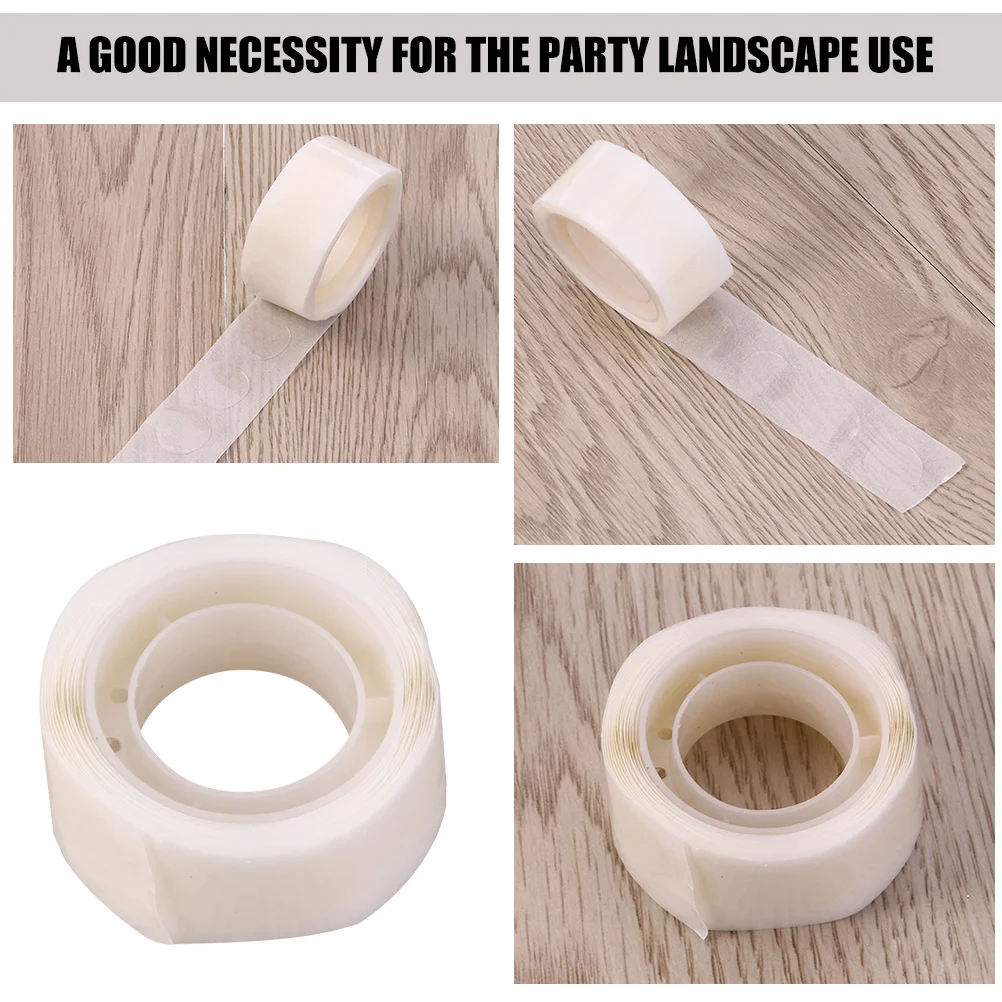 

10 Rolls Double Side Balloon Adhesive Dots Strong Glue Points Removable Sticky Dots for Party Decorations Photos Scrapbook