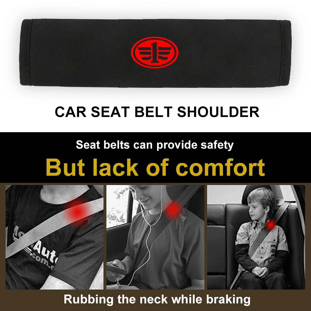 For FAW V5 X80 B50 Besturn X40 T77 V2 Vita F5 V70 D60 J6 F1 V80 B70 R7 N5 N7 B30 T33 Car Seat Belt Cover Pad Auto Accesssories