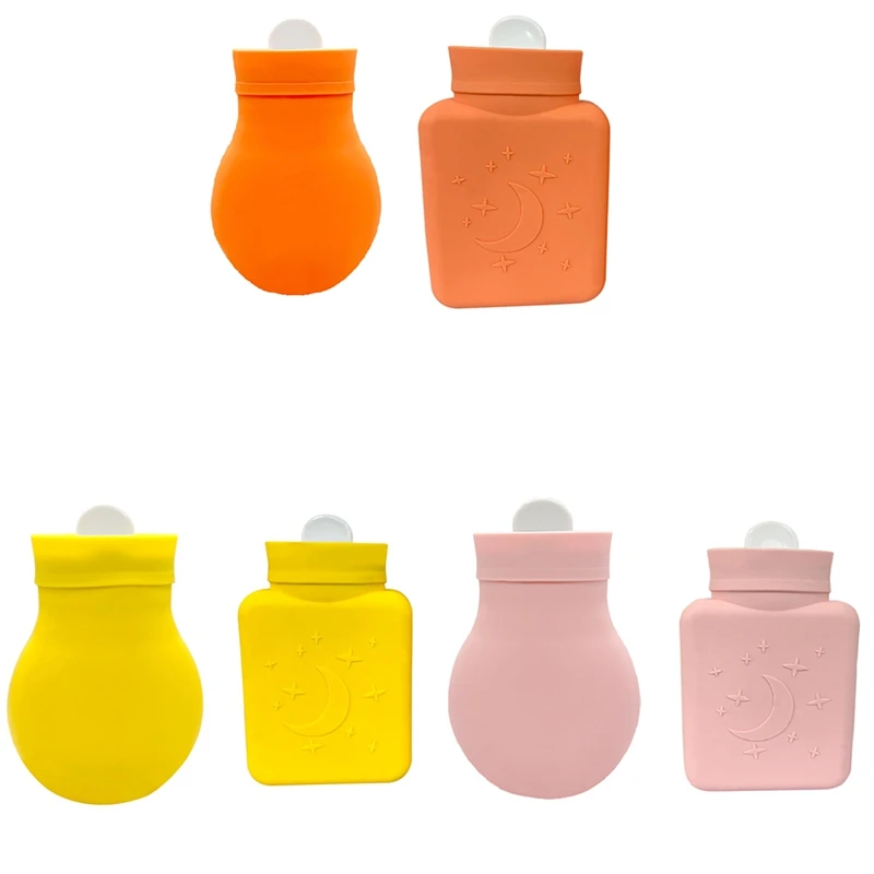 Silicone Hot Water Bottle Bag Hot & Cold Therapies Pain, Warm Hands, Soft Environmen Silicone Material