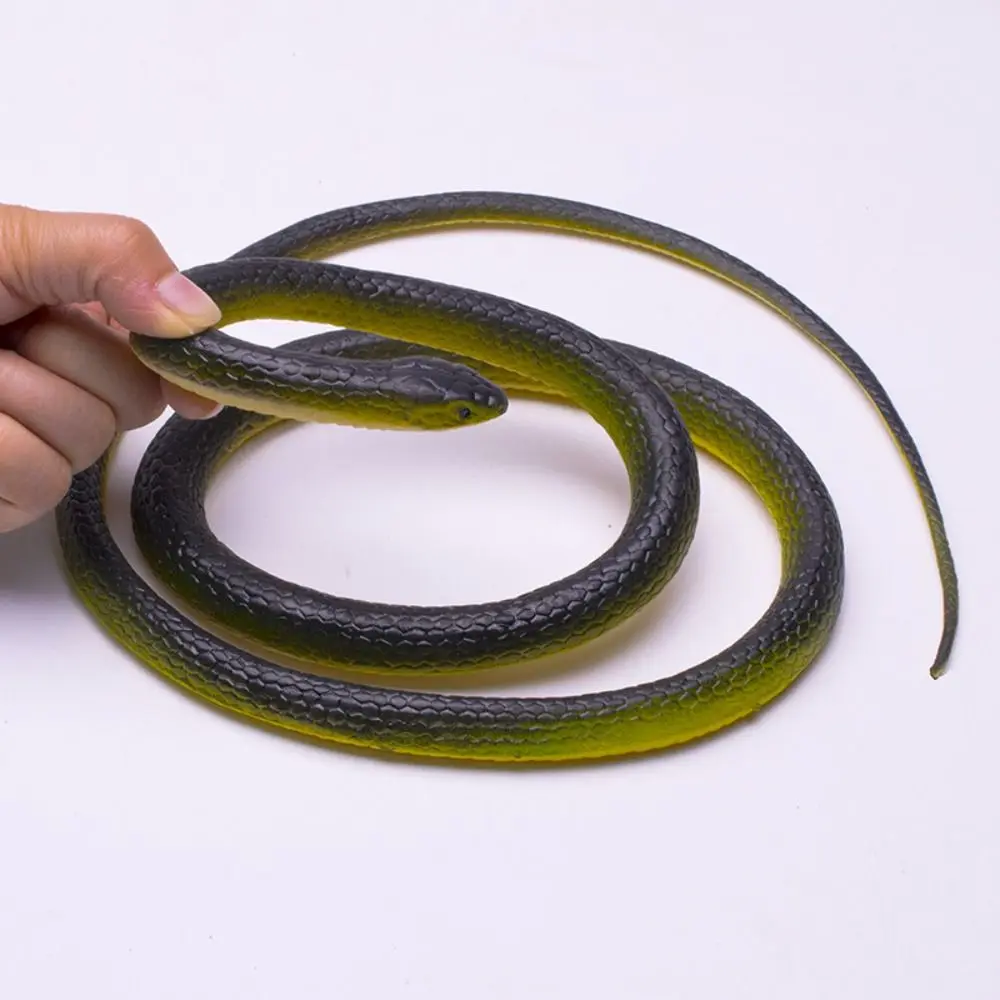 Large 1.23m Realistic Snake Teasing Friends Scary Simulation Anaconda Stretchable Lifelike Artificial Serpent Outdoor