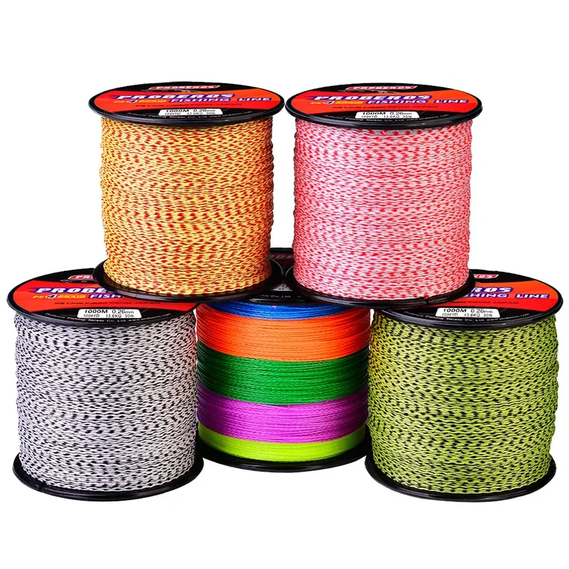 

1000M 4 Strand Super Strong PE Braid Fishing Line big pull Spot Camouflage Line Invisible Multifilament Carp Fishing Wire