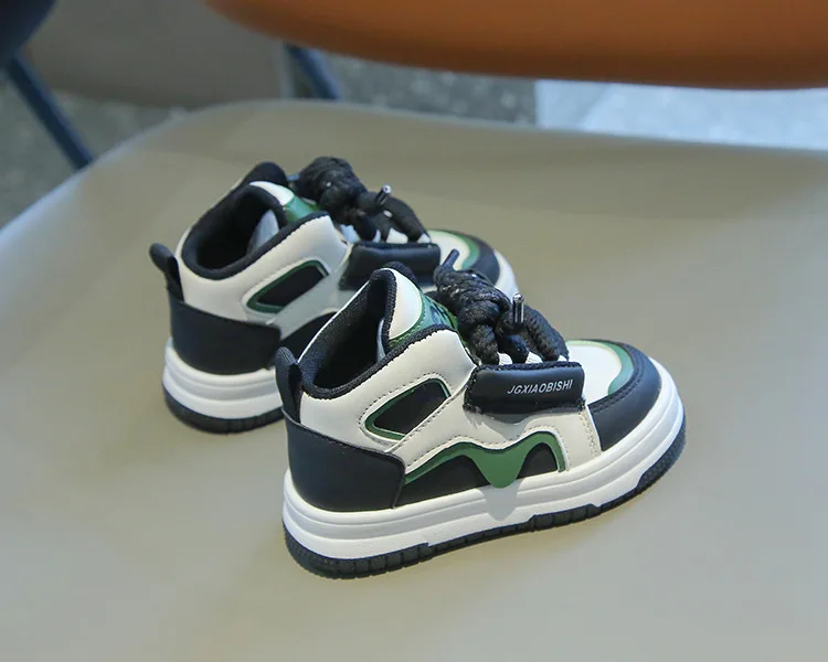 2026 Neue Kinder-Sportschuhe für Frühling und Herbst – Trendige High-Top-Freizeitschuhe für Jungen und Mädchen – Modische Dopamin-Laufschuhe – Detail 7