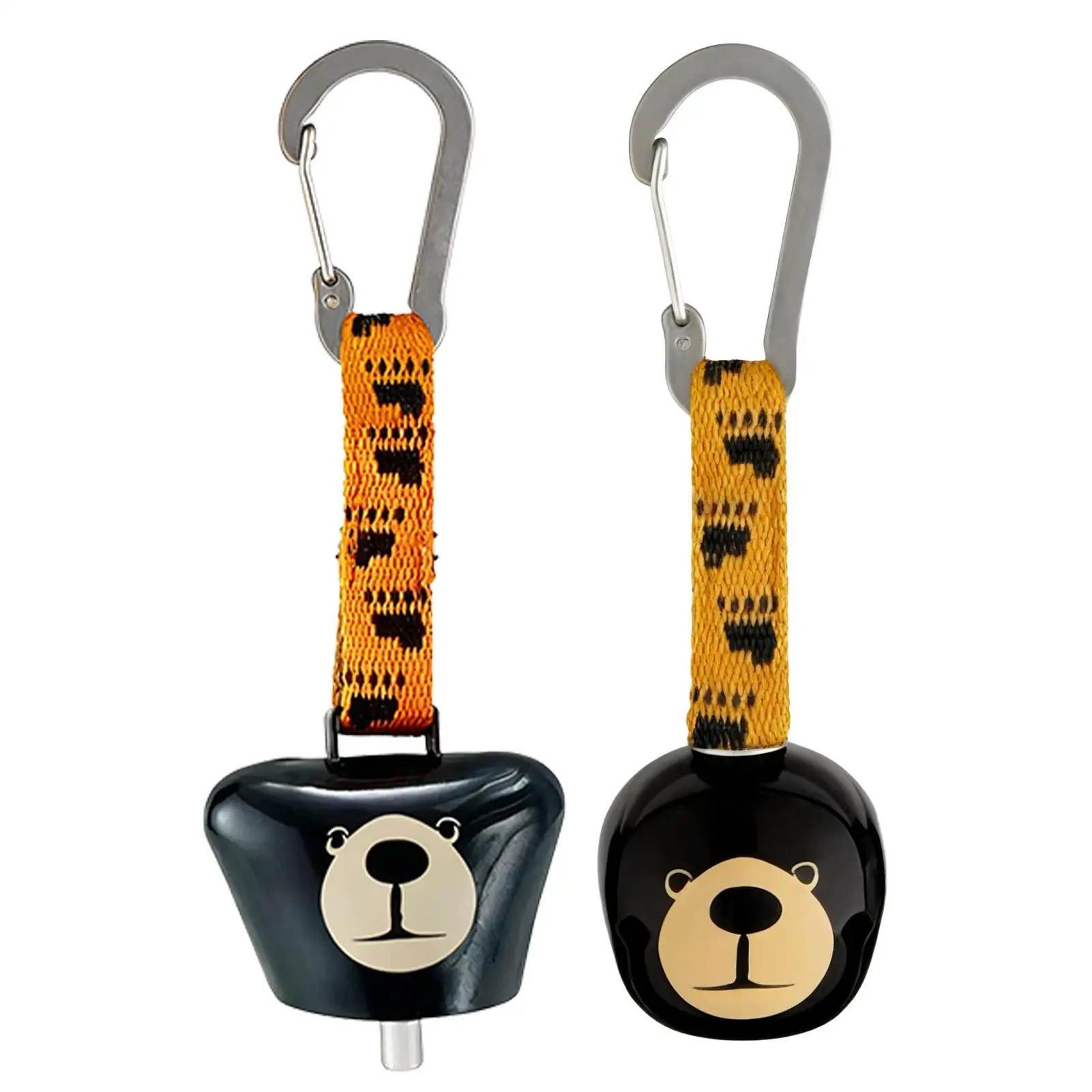 Bear Bell with Loud Whistle & Carabiner 2-in-1 Bear Horn Anti-Lost Alert for Wilderness Safety,  Hiking Camping Backpacking