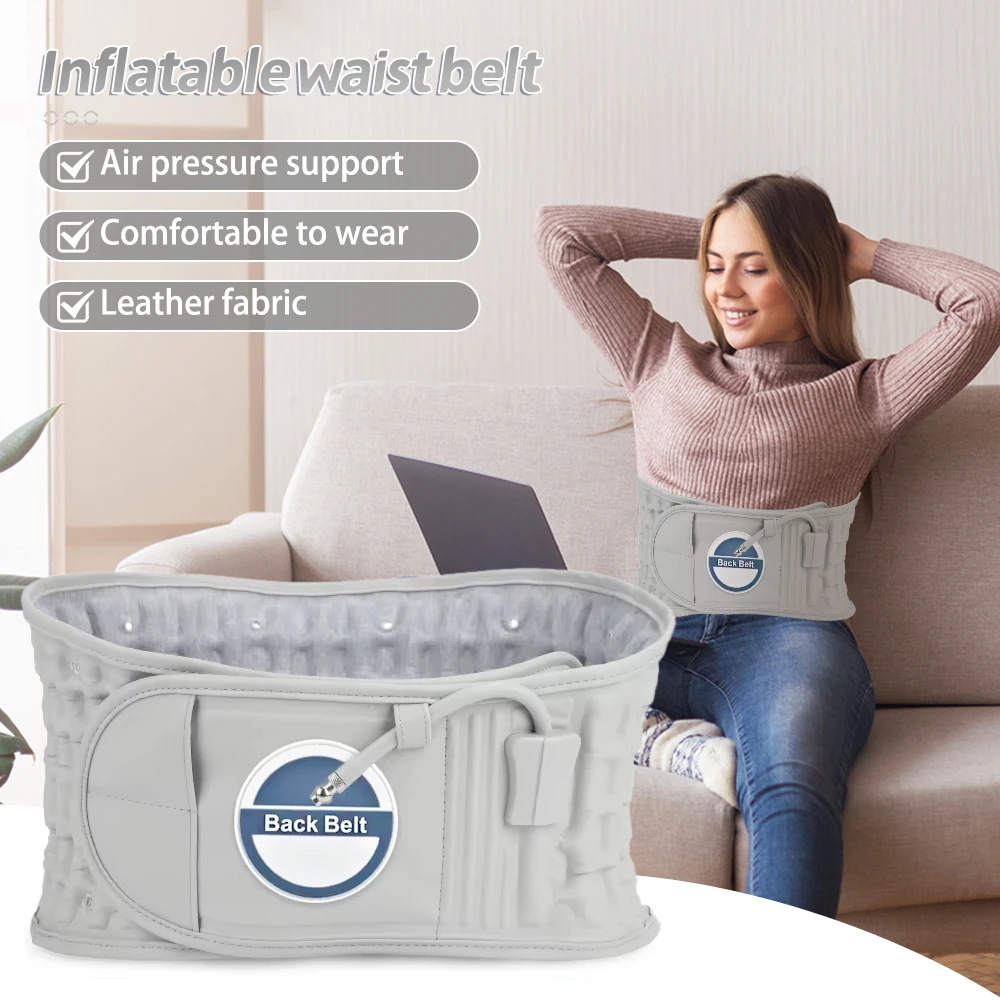 Physical Decompression Back Belt, Inflatable Lumbar Traction BeltBack Support BeltLower Back, Suitable for Home, Office Wear