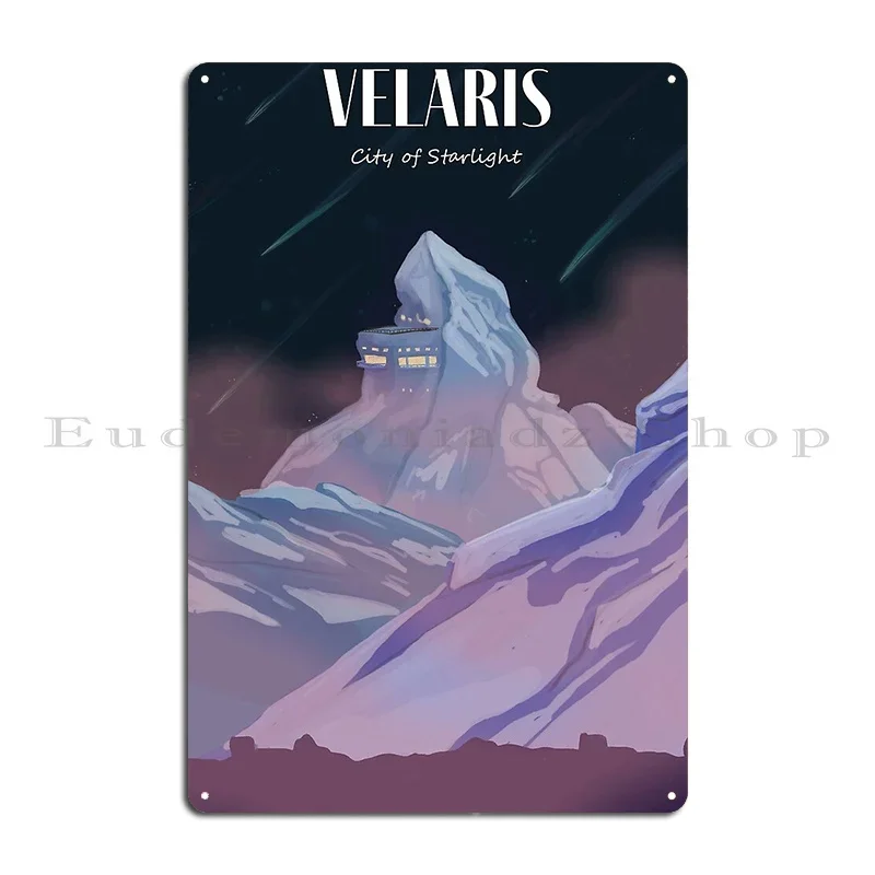 

Металлическая вывеска Velaris City Of Starlight для паба, настенная роспись для кухни, печать, жестяная вывеска, плакат