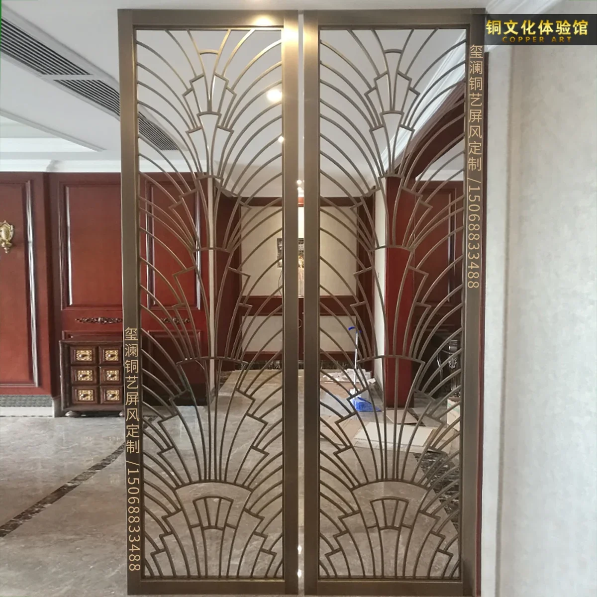 Custom Branch Partition Screen Simple Modern Carved Grille Living Room Bedroom Block Home Entry Porch