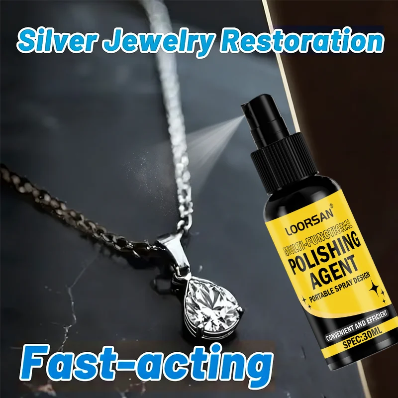 

Спрей-очиститель LOORSAN для полировки ювелирных изделий: серебра, золота, бриллиантов, жемчуга, колец, ожерелий, браслетов, часов. Быстро восстанавливает блеск. 30 мл.