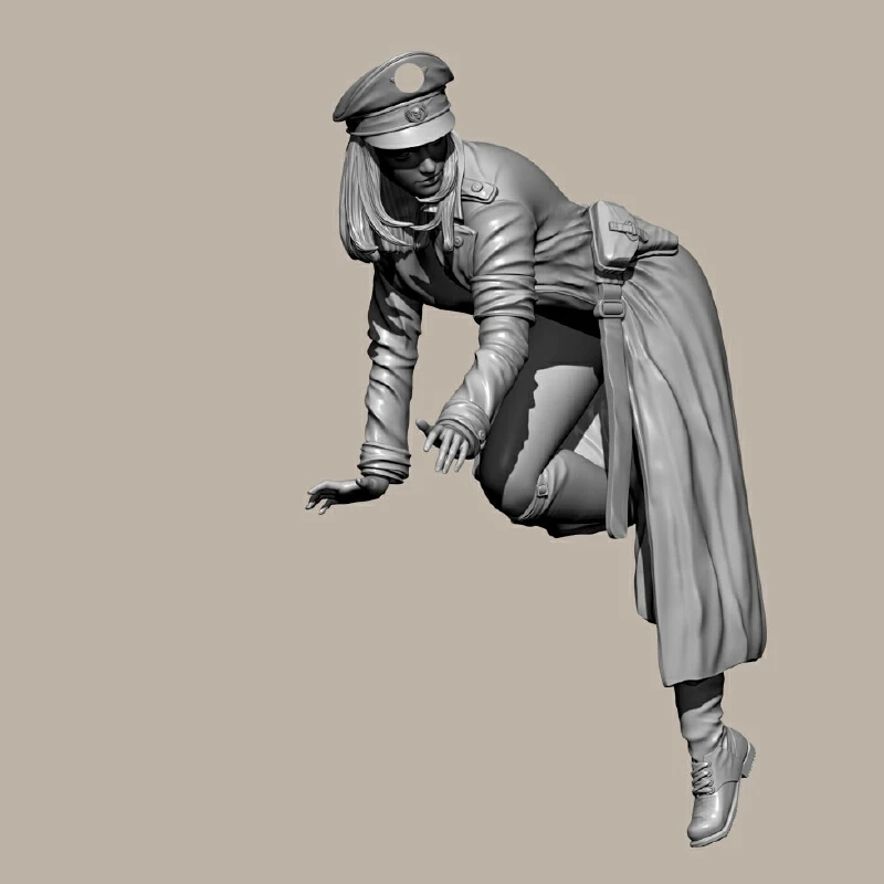 

1/24 Imperial Female Soldiers Resin Model Figure Gk Micro Miniature 3d Printed White Model Toy Unassembled And Unpainted Kit