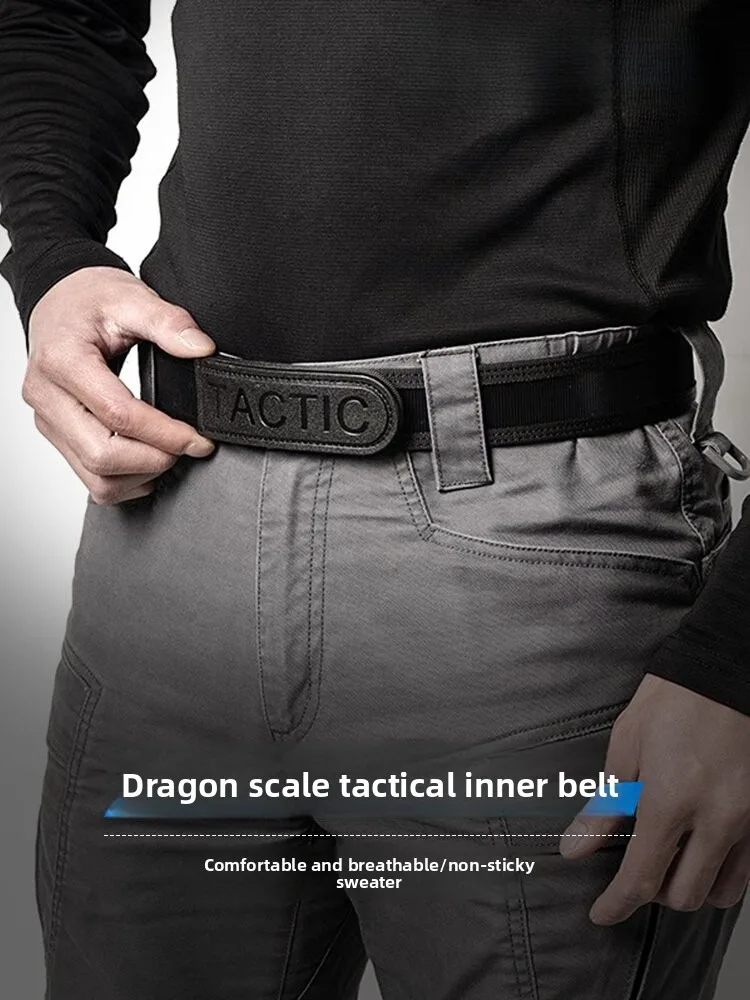 Upgraded Molle Tactical Inner Belt Hook & Loop Fastener Waist Belt Multifunctional Daily Outdoor Casual Trouser Belt