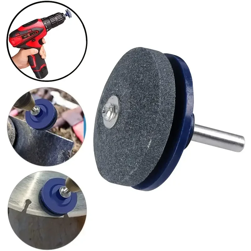 1pcs Sharpening Made Easy: Electric Lawn Mower Sharpener with Wear-Resistant Grinding Head and Whetstone Sander