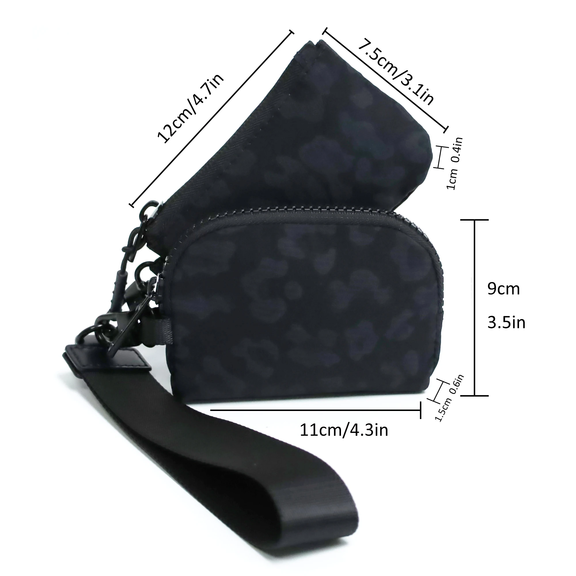 2PCS Mother’s Gift Mini Zip Around Wristlet keychain Wallet Gift for Wristlet Portable wallet Coin Purse Mini Women Coin Pockect