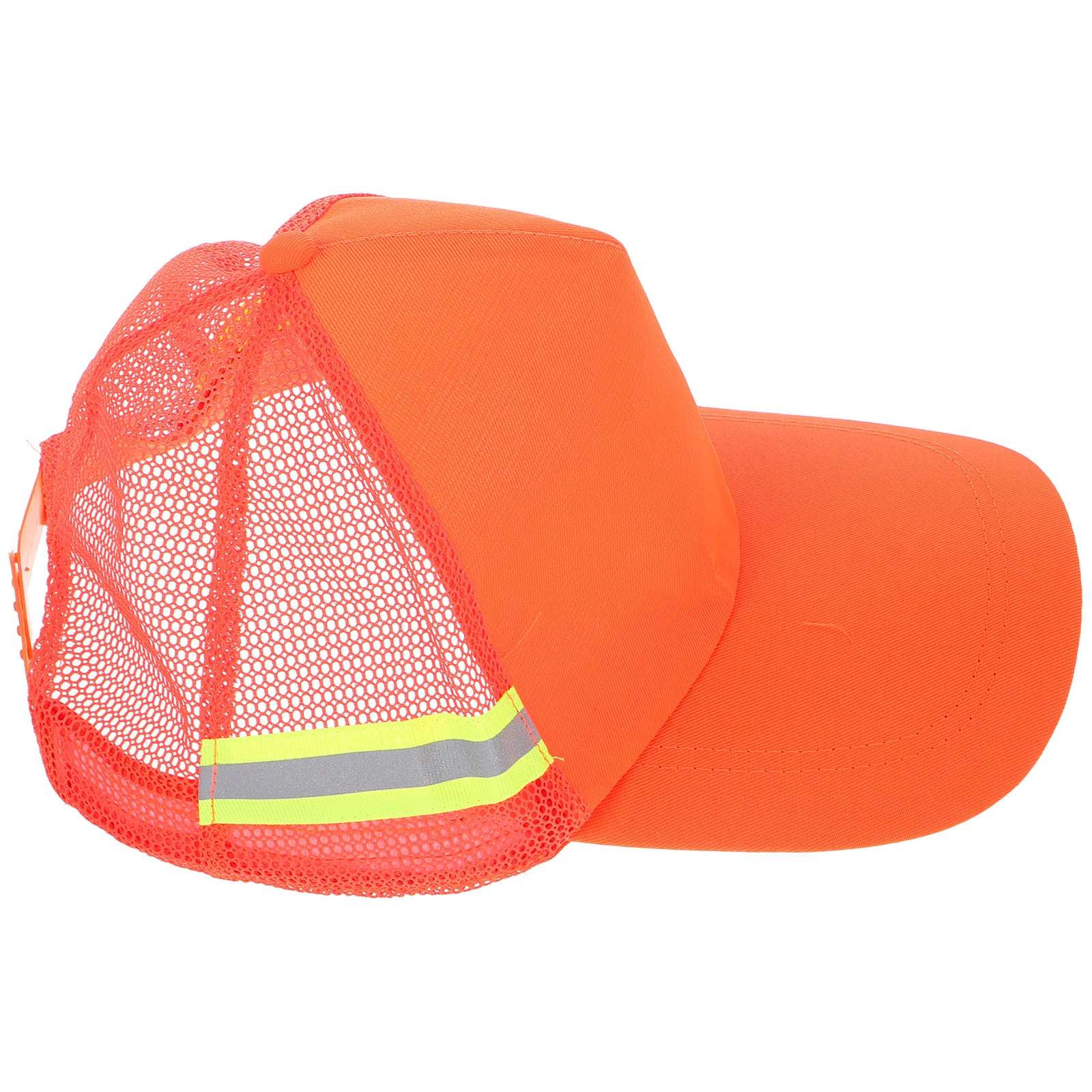 Orange Baseball Cap Safety Trucker Hat Breathable Thicken Cloth Lightweight Impact Protection Adjustable Men Women Hats